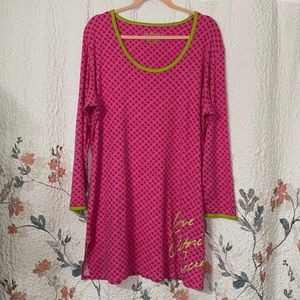 Victoria’s Secret size Large Pink Star Nightgown